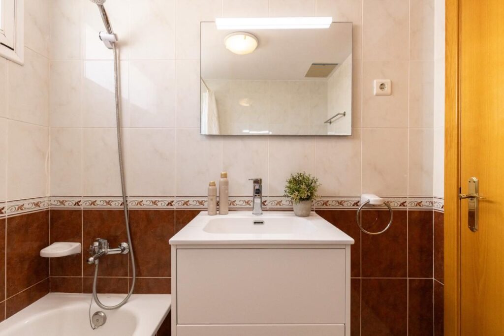 Baño del apartamento de una habitación